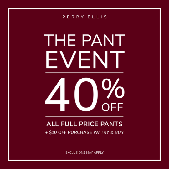 40% Off All Pants